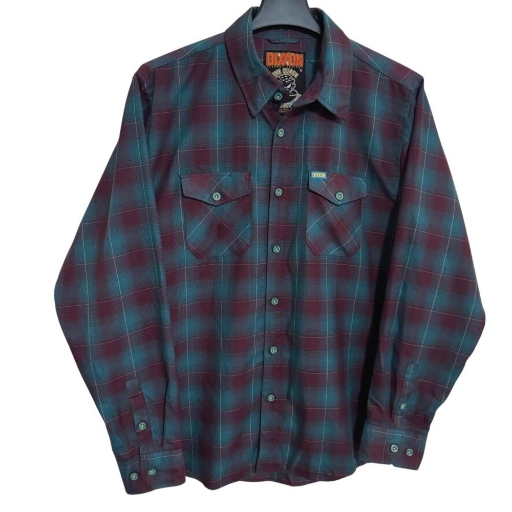 Dixxon Flannel Co. "The Quack" Long Sleeve Shirt Mens XL Plaid Purple Green